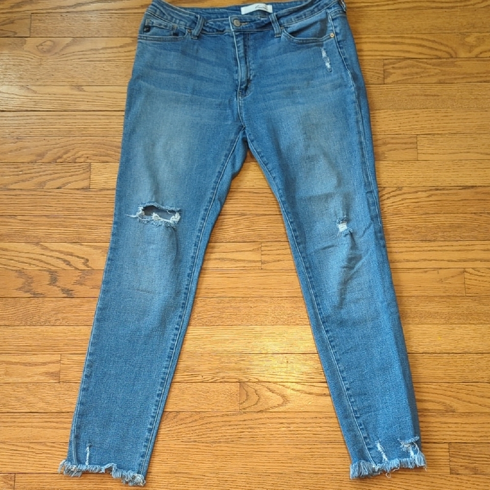 KanCan Blue Skinny Distressed Jeans